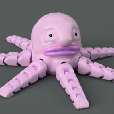 Mô Hình Blobtopus 3D In Linh Hoạt