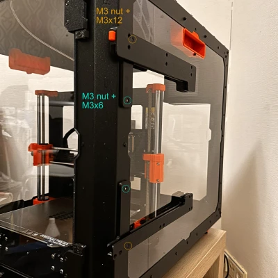 Bộ giữ Tấm thép Mở rộng cho Hộp đựng Prusa