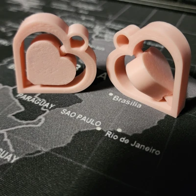 Móc Khóa Trái Tim Xoay Xoay - Đồ Chơi Fidget