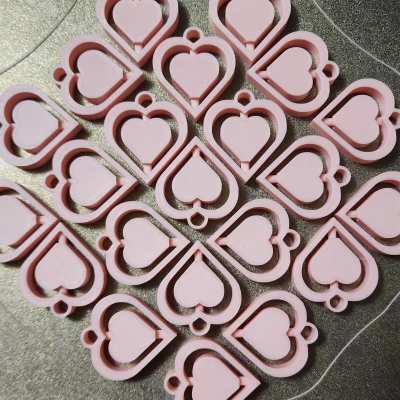 Móc Khóa Trái Tim Xoay Xoay - Đồ Chơi Fidget