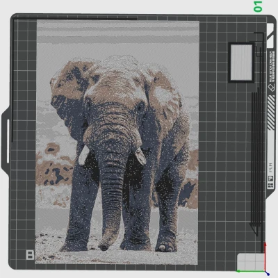 Mô Hình Hueforge - Con Voi