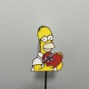 Móc Trang Trí Bánh Homer Simpson Valentine / Zápich Do Dortu Homer s Valentýnským Srdcem - Thumbnail 2