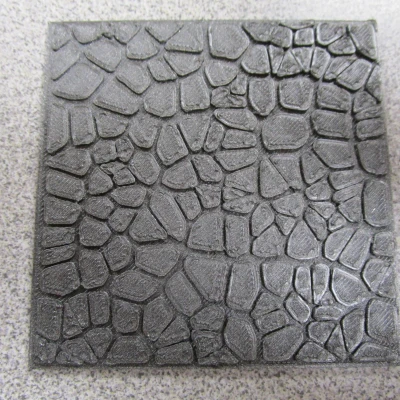 Con dấu họa tiết Voronoi cho đất sét hoặc tạo hình