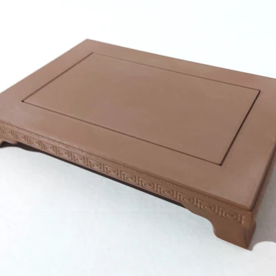 Kệ Trưng Cây Cảnh Bonsai (07) Chữ Nhật Hoa Văn 200x140x28mm