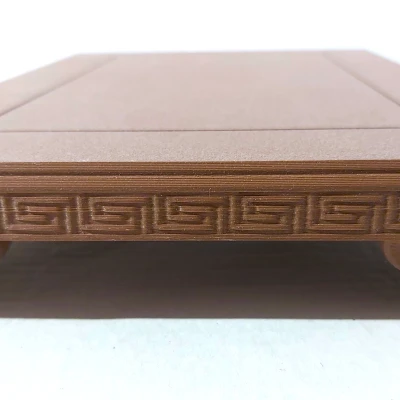 Kệ Trưng Cây Cảnh Bonsai (07) Chữ Nhật Hoa Văn 200x140x28mm