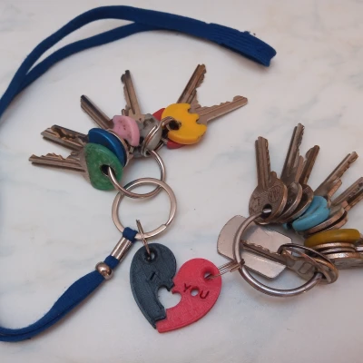 Móc Khóa Trái Tim Cho Hai Người