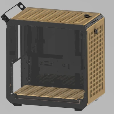 Cover quạt 140mm/120mm cho QUBE 500 với lỗ gắn phụ kiện liên tục