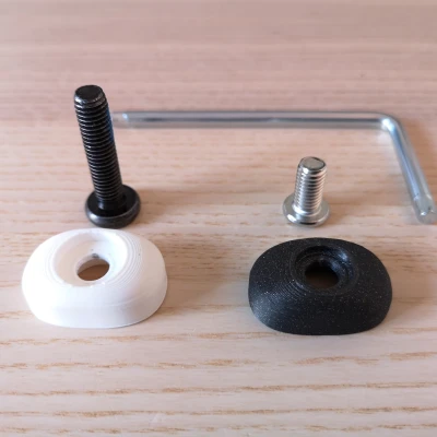 Nắp bịt lỗ bắt ốc & kẹp vải tay vịn ghế IKEA Markus