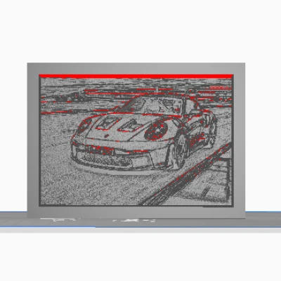 Porsche 911 GT3 RS - Tấm đèn chiếu sáng phẳng