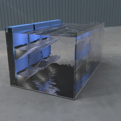 Chậu cây thẳng đứng cho hồ cá