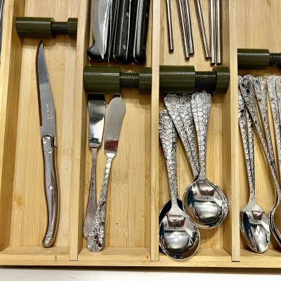 Bộ Chia Ngăn Kéo Muỗng Nĩa Có Thể Mở Rộng