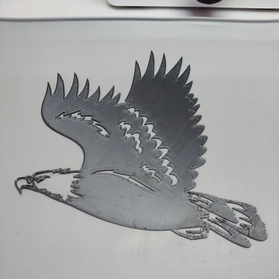 Chim Ưng Hói Fling - Mô Hình 3D Dễ In