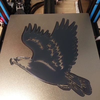 Chim Ưng Hói Fling - Mô Hình 3D Dễ In