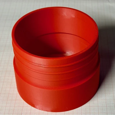 Cục nối ống hút bụi xưởng - 100mm (98 vào 102 ra)