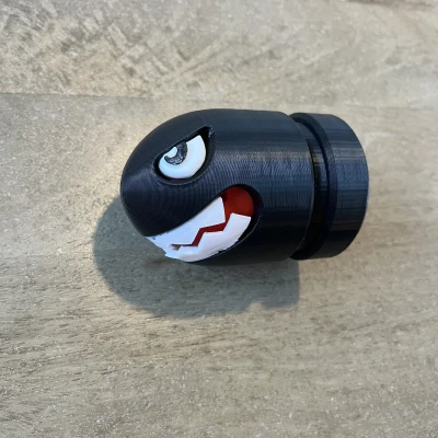 Chốt đỏ gắn đèn cho Bullet Bill đã sửa