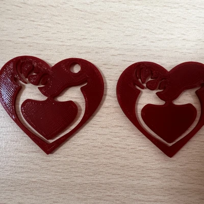 Móc Khóa / Trang Trí Hình Con Hươu Valentine