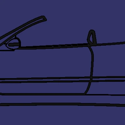 Tranh treo tường Mercedes W208 mui trần