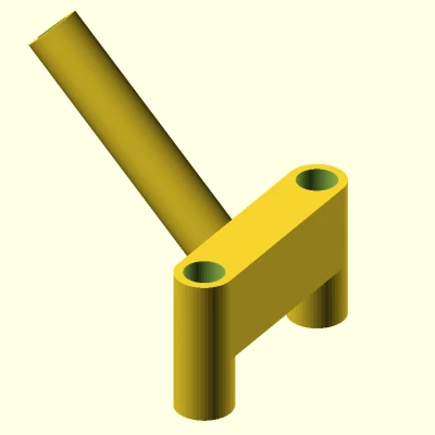 Giá đỡ ăng-ten DJI O3 cho khung Rotoroma Buddy - Tùy chỉnh hoàn toàn - OpenSCAD