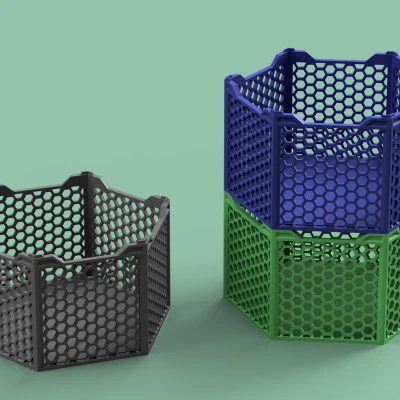 Thùng Tổ Ong Xếp Chồng (In Không Cần Support)