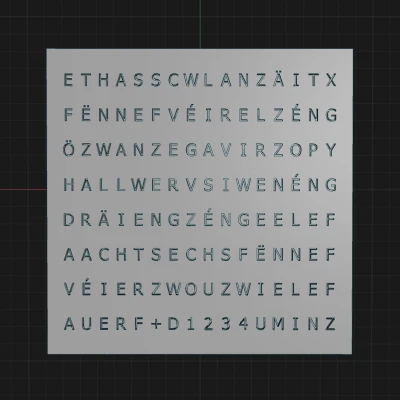 Đồng hồ chữ WordClock 2023-V2-LTZ