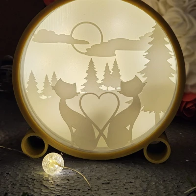 Đèn Hộp Shadowbox Nhiều Lớp