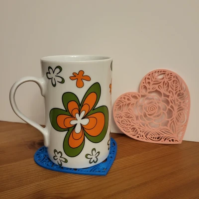 Trái tim với hoa, nhiều kiểu và loại