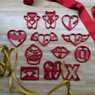 Bộ Khuôn Cắt Bánh Quy Dành Cho Ngày Lễ Tình Nhân