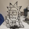 Hình bóng Rick Sanchez Remix Có Chân Đế - Thumbnail 1