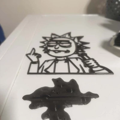 Hình bóng Rick Sanchez Remix Có Chân Đế