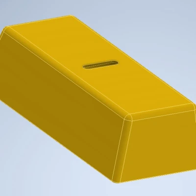 Thỏi vàng làm hộp đựng tiền