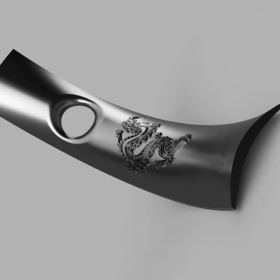 Chân Đế Chai Rượu Vang Hình Rồng Độc Đáo