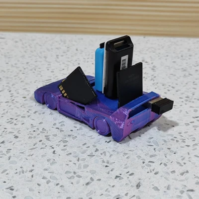 Khay Đựng USB & Thẻ Nhớ Ferrari F40 Low-Poly (In-Place)