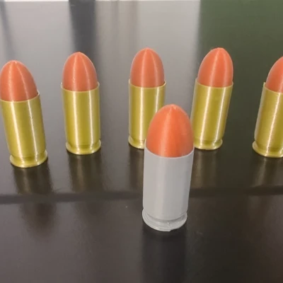 Nam Châm Đạn 45ACP Cho Tủ Lạnh, Bảng Trắng