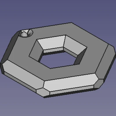Móc treo cây thông Noel hình lục giác
