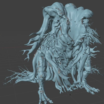 Ác Quỷ Cây Thế Giới từ Elden Ring kèm Gậy Phép