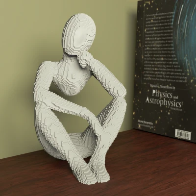 Tượng "Blockly Celestial Resonance Sculpture" - Tác phẩm điêu khắc thiên thể