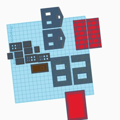 Mô hình nhà "dům 1 TT" tỉ lệ 1:120