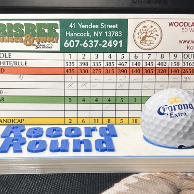 Kệ Trưng Bày Bóng Golf và Thẻ Điểm