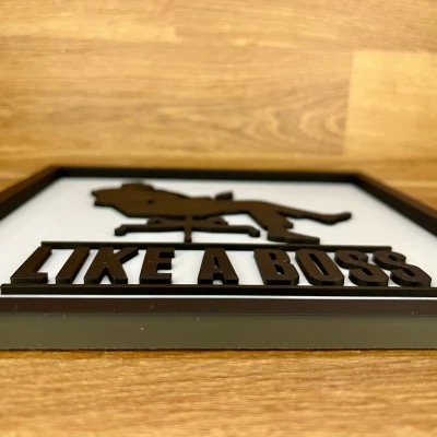 Like a Boss - Dập nổi + Có khung