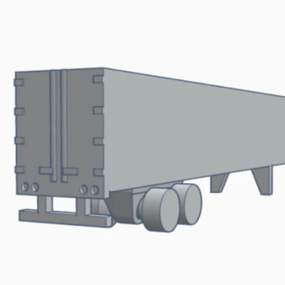 Mô hình Xe moóc Container khô Mini 53 foot