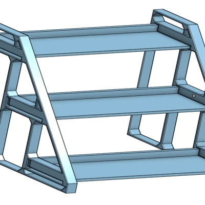 Kệ Trưng Bày Xe Diecast 3 Tầng (Tỷ Lệ 1:64)