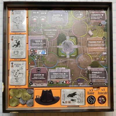 Insert Hộp Game Bantam West Shadow Governors - Bọc Bài Đầy Đủ