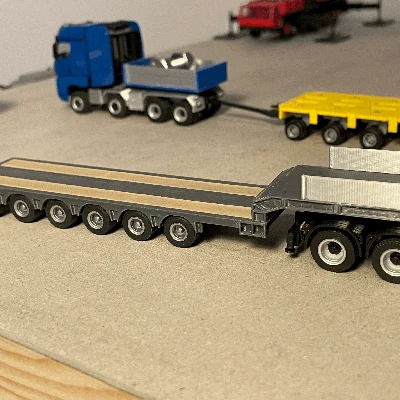 Rơ moóc Goldhofer 6 trục tỷ lệ 1/87