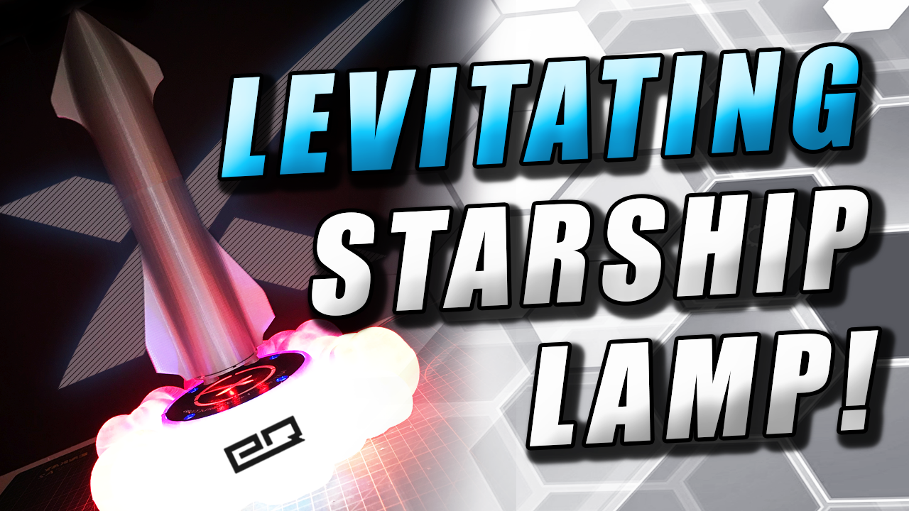 Đèn SpaceX Starship Bay Lơ Lửng Có Hiệu Ứng Lửa NeoPixel và Động Cơ LED