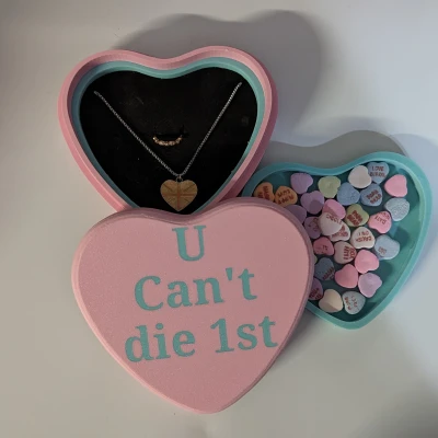 Hộp Đựng Trang Sức/Quà Hình Trái Tim Ngọt Ngào