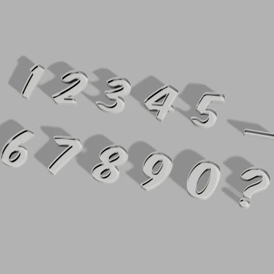 Vỏ Số LED Bên Trong / Zahlen Innen