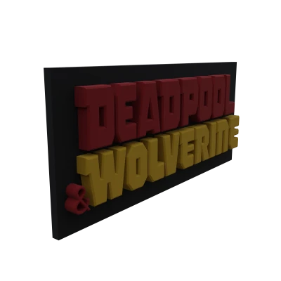 Logo Deadpool & Wolverine (Deadpool 3) - Mẫu In 3D