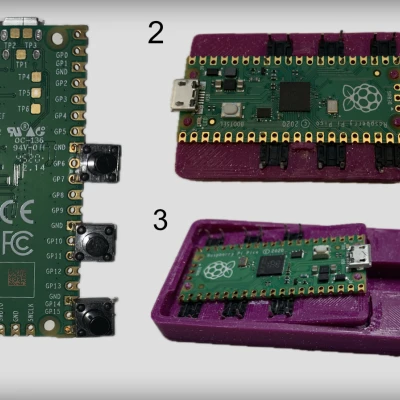 Bàn phím Macro Solderless RaspberryPi Pico