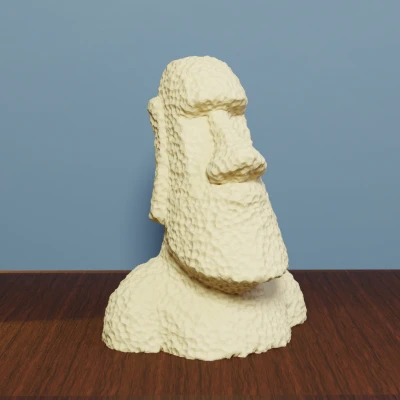 Moai Thân Thiện - Mẫu In 3D Dễ Dàng
