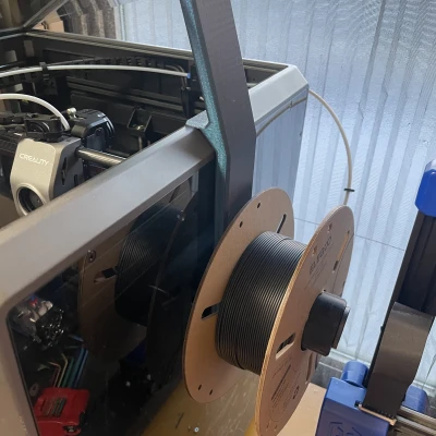 Giá đỡ cuộn dây và tấm che trên K1 max